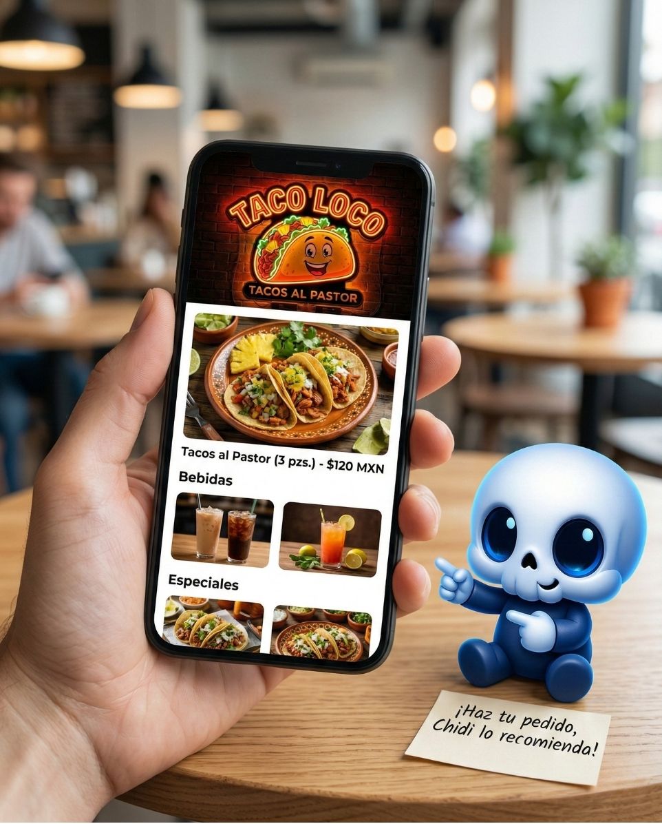 Menú Digital en Smartphone